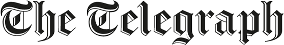 Picture of of the newspaper logo The Telegraph in the context of the newspaper's review of E.O. Chirovici's Bad Blood 
