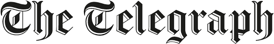 Picture of of the newspaper logo The Telegraph in the context of the newspaper's review of E.O. Chirovici's Bad Blood